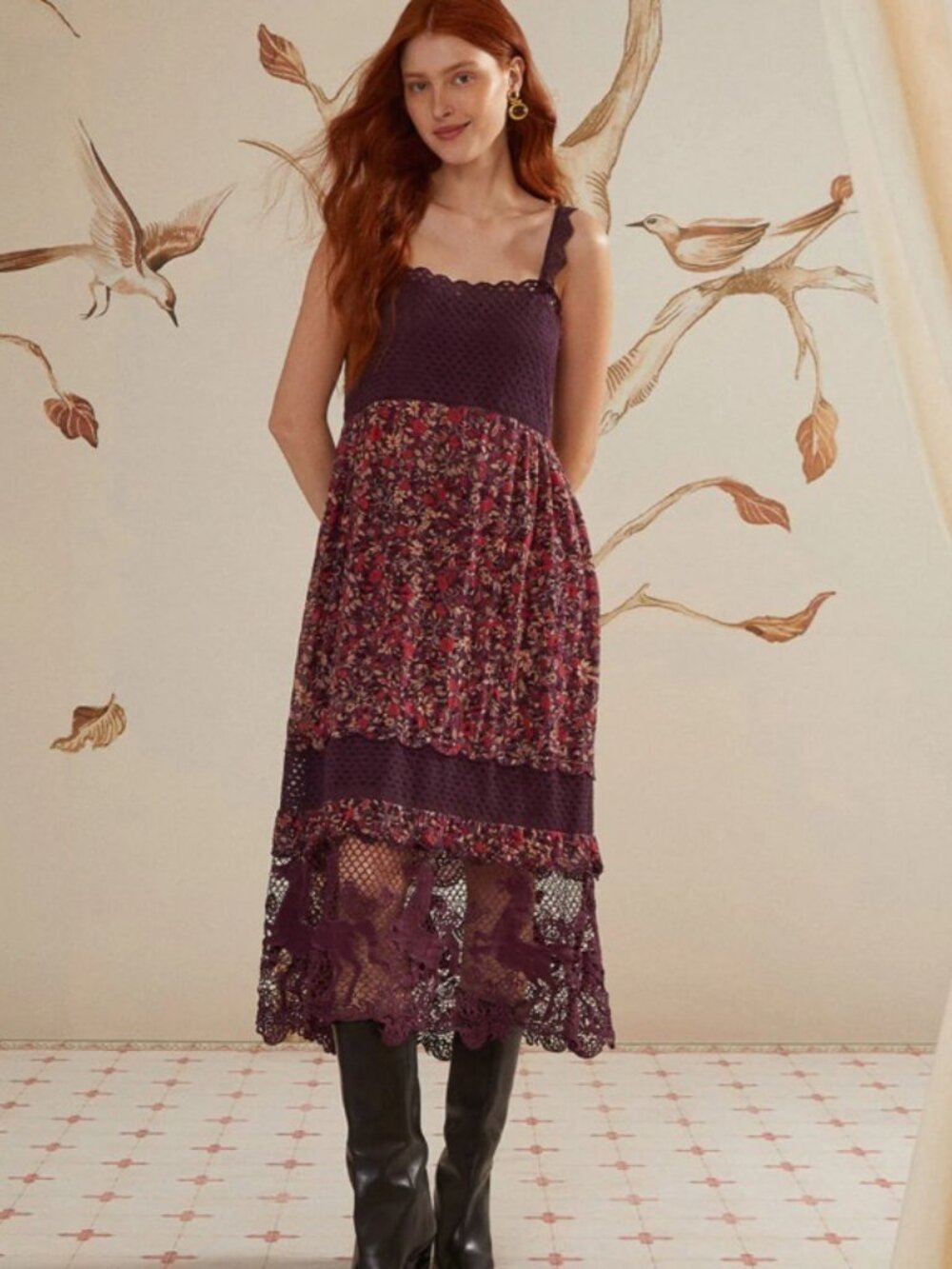 Gorgeous and Rare Farm Rio Chelsea Garden Embroidered Lace Dress XL and XXS NWT